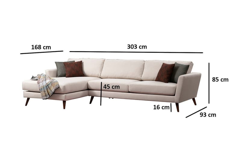 Gajanejos Divansoffa - Beige - Möbler - Soffa - Bäddsoffa - Bäddsoffa divan