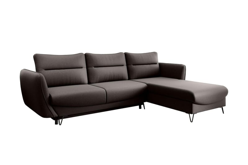Lence Bäddsoffa m. Divan Förvaring, Brun