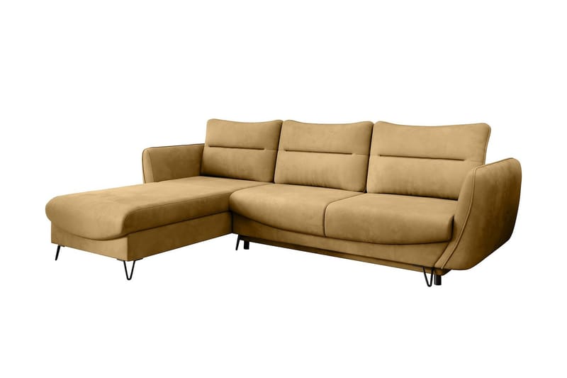 Lence Bäddsoffa m. Divan Förvaring, Gul