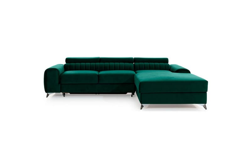 Sektionssoffa Eltap Grayson 278x205x92 cm, Nube 35, Grön, Höger