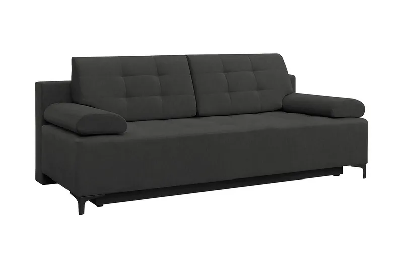 Bäddsoffa FABIO LED-belysning - Svart - Möbler - Soffa - Bäddsoffa