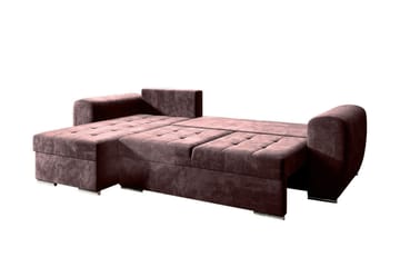 Bäddsoffa med divan - Lila - Möbler - Soffa - Bäddsoffa
