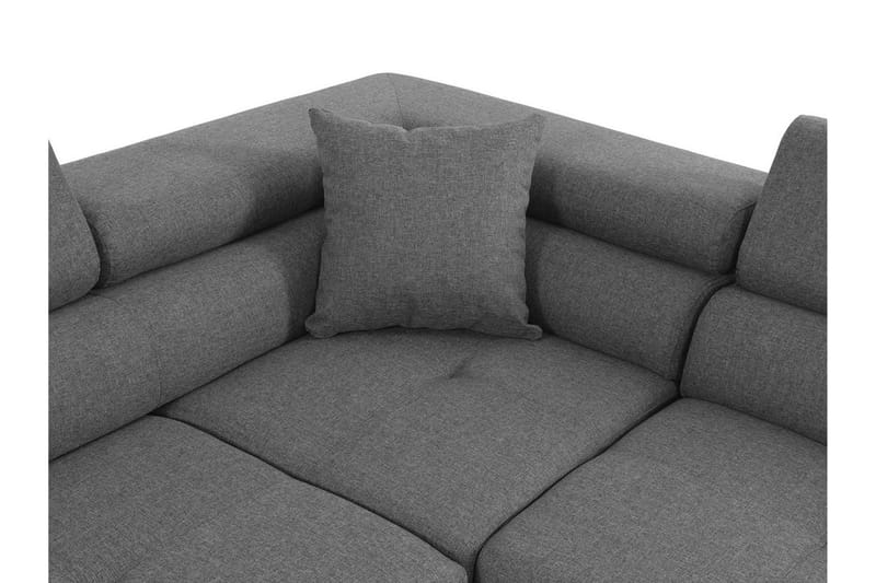 Bäddsoffa med schäslong - Brun - Möbler - Soffa - Bäddsoffa
