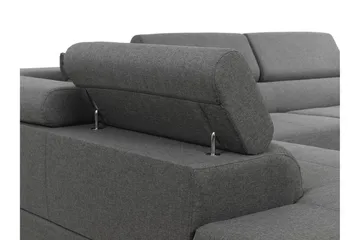 Bäddsoffa med schäslong - Grå - Möbler - Soffa - Bäddsoffa