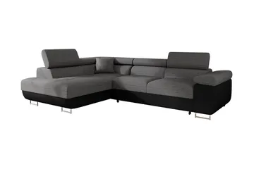 Bäddsoffa med schäslong - Gr å - Möbler - Soffa - Bäddsoffa