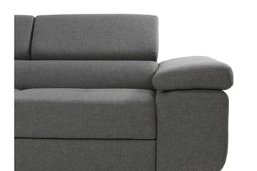 Bäddsoffa med schäslong - Grå - Möbler - Soffa - Bäddsoffa