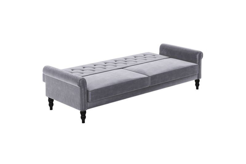 Bäddsoffa utan divan & schäslong Loft24 Tyne Bäddsoffa 3-sits Mörkgrå - Möbler - Soffa - Bäddsoffa