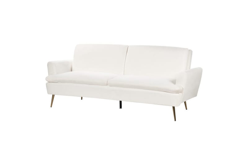 Bäddsoffa Vettre - Vitt, guld - Möbler - Soffa - Bäddsoffa