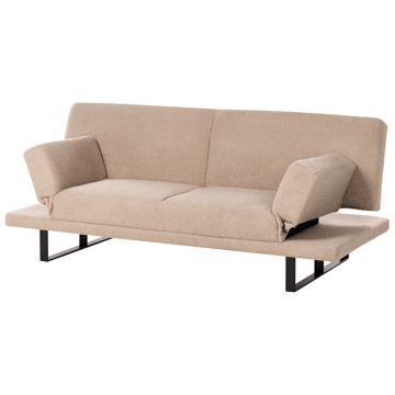 Bäddsoffa York Bouclé - Sandbeige - Möbler - Soffa - Bäddsoffa