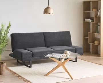 Bäddsoffa York Chenille - Svart - Möbler - Soffa - Bäddsoffa