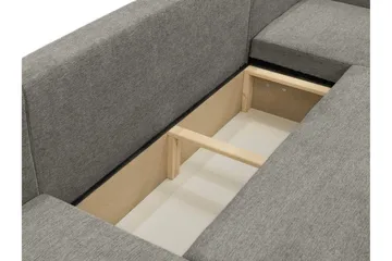 Barile Bäddsoffa Dubbeldivan 4-sits i Plysch - Vit - Möbler - Soffa - Bäddsoffa