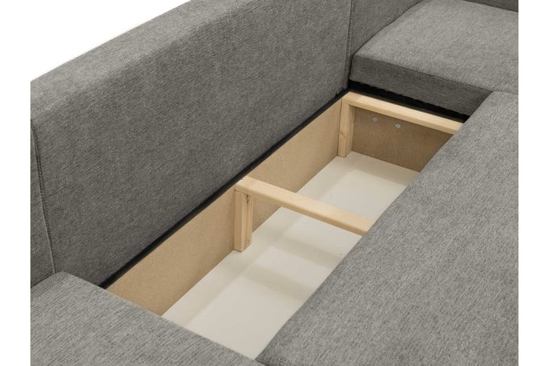 Barile Bäddsoffa Dubbeldivan 4-sits i Plysch - Vit - Möbler - Soffa - Bäddsoffa