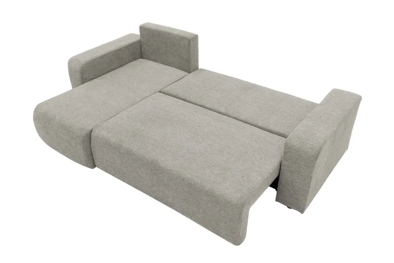 Barile Bäddsoffa med Divan 3-sits i Plysch - Beige - Möbler - Soffa - Bäddsoffa
