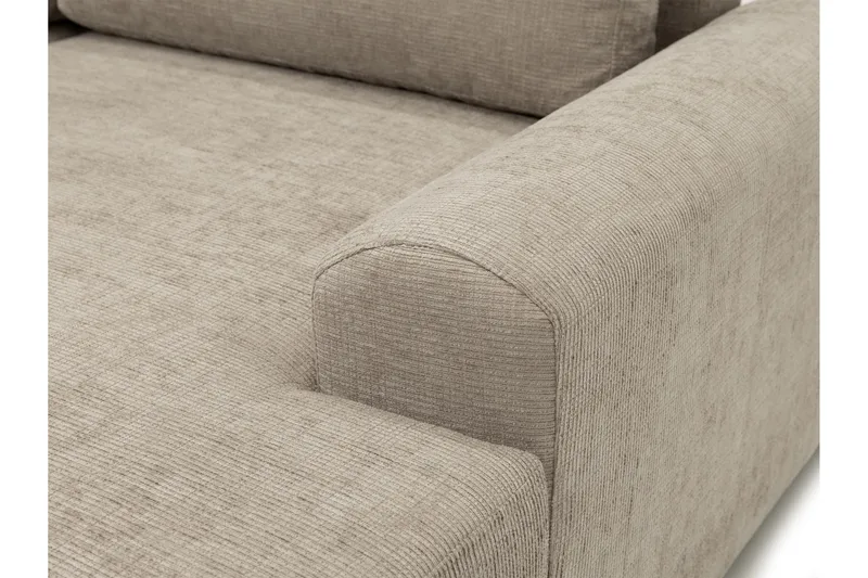 Bella Bäddsoffa Dubbeldivan 4-sits i Plysch - Grå - Möbler - Soffa - Bäddsoffa