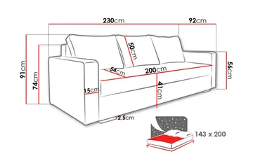 Beno Bäddsoffa - Brun - Möbler - Soffa - Bäddsoffa