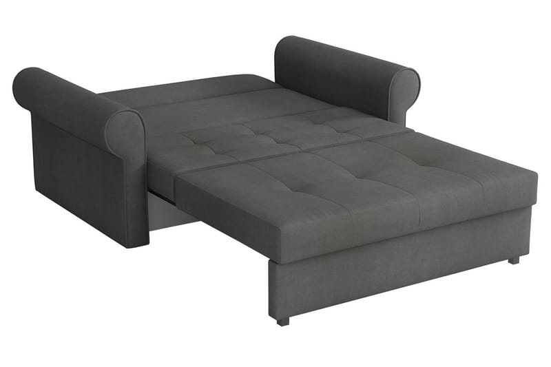 Bensbyn 2-sits Längsbäddad Rektangulär Bäddsoffa i Sammet med Rullarmstöd - Rosa - Möbler - Soffa - Bäddsoffa