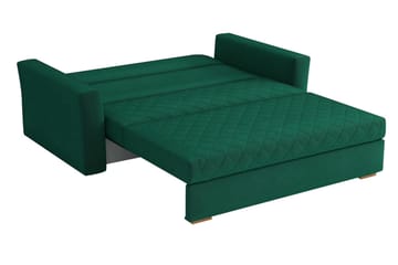 Bensbyn 3-sits Bäddsoffa 132x196 cm Bäddbar Rutmönstrad i Tyg - Svart - Möbler - Soffa - Bäddsoffa