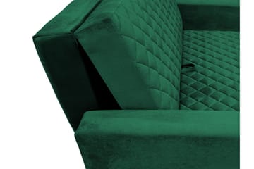 Bensbyn 3-sits Bäddsoffa 132x196 cm Bäddbar Rutmönstrad i Tyg - Svart - Möbler - Soffa - Bäddsoffa
