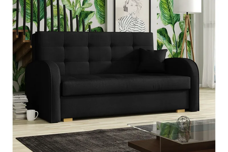 Bensbyn 3-sits Bäddsoffa - Svart - Möbler - Soffa - Bäddsoffa
