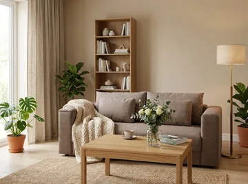 Bergen Extra djup 3-sits Bäddsoffa med Bäddmadrass i Polyesterskum Vändbar Sommar- & Vintersida och Tvättbar klädsel - Brun - Möbler - Soffa - Bäddsoffa
