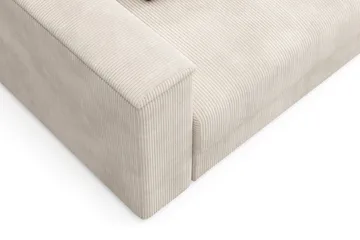 Bergen Extra djup 3-sits Bäddsoffa med Divan och Bäddmadrass i Memoryskum och Tvättbar klädsel - Beige - Möbler - Soffa - Bäddsoffa