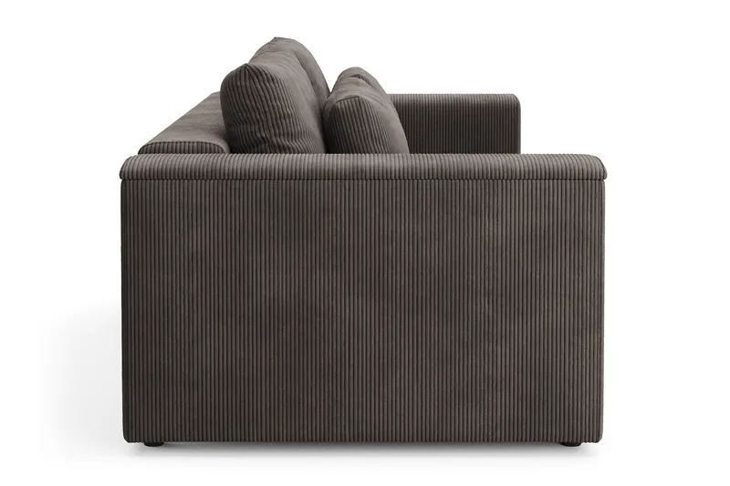 Bergen Extra Djup 3-sits Bäddsoffa med förvaring i manchester - Taupe - Möbler - Soffa - Bäddsoffa