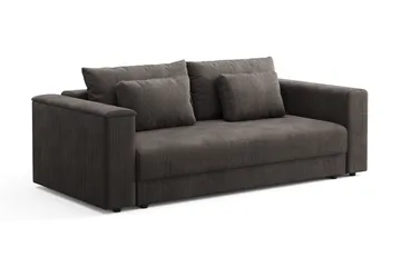 Bergen Extra Djup 3-sits Bäddsoffa med förvaring i manchester - Taupe - Möbler - Soffa - Bäddsoffa