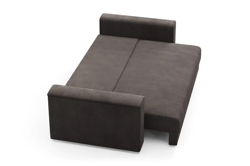 Bergen Extra Djup 3-sits Bäddsoffa med förvaring i manchester - Taupe - Möbler - Soffa - Bäddsoffa