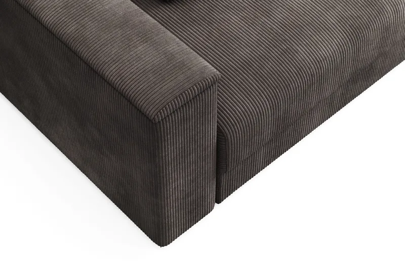 Bergen Extra Djup 3-sits Bäddsoffa med förvaring i manchester - Taupe - Möbler - Soffa - Bäddsoffa
