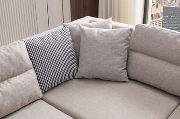 Bervik Hörnsoffa 230x90x150 cm - Kräm - Möbler - Soffa - Bäddsoffa
