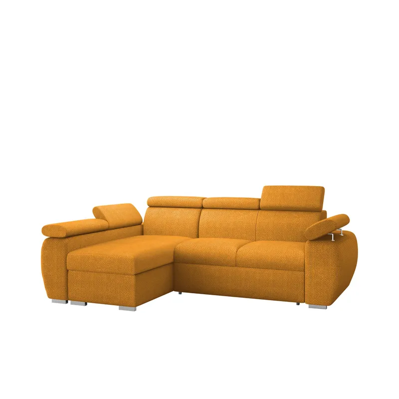 Binche 3-sits Bäddsoffa divan vänster med förvaring - gul - Möbler - Soffa - Bäddsoffa