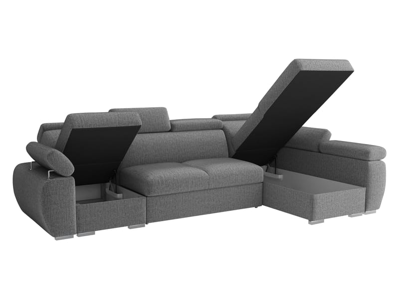 Binche 4-sits Bäddsoffa divan vänster med förvaring - beige - Möbler - Soffa - Bäddsoffa