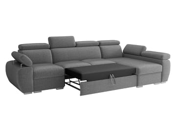 Binche 4-sits Bäddsoffa divan vänster med förvaring - brun - Möbler - Soffa - Bäddsoffa