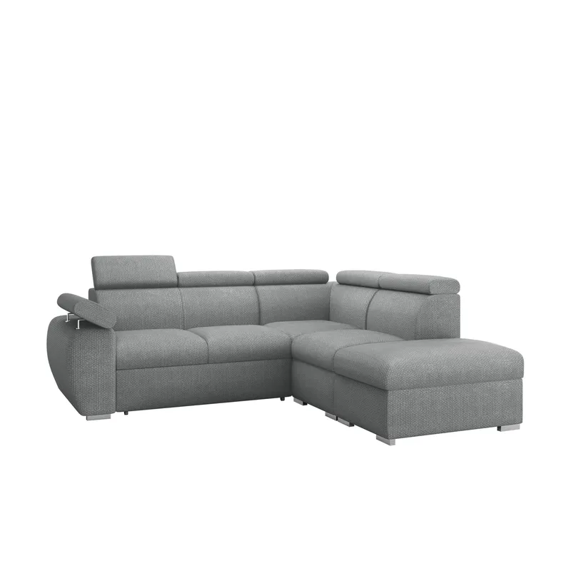 Binche 4-sits Bäddsoffa schäslong höger med förvaring - Ljusgrå - Möbler - Soffa - Bäddsoffa