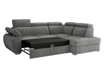 Binche 4-sits Bäddsoffa schäslong vänster med förvaring - Gul - Möbler - Soffa - Bäddsoffa