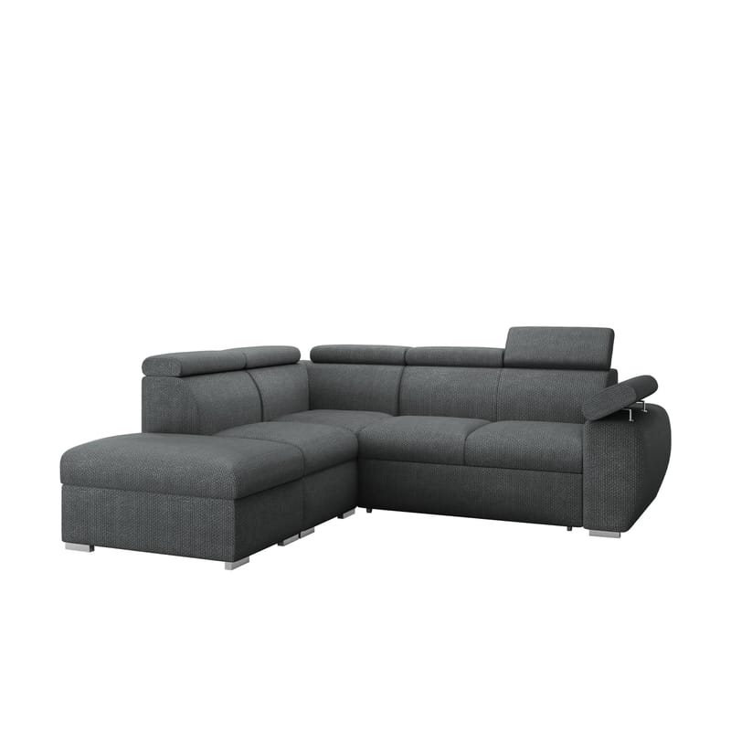 Binche 4-sits Bäddsoffa schäslong vänster med förvaring - Mörkgrå - Möbler - Soffa - Bäddsoffa