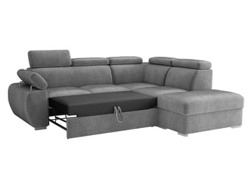 Binche 4-sits Bäddsoffa schäslong vänster med förvaring - Mörkgrå - Möbler - Soffa - Bäddsoffa