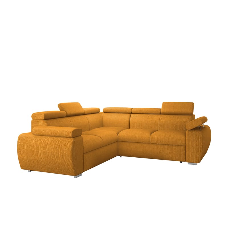 Binche 5-sits Bäddsoffa hörn med förvaring - Gul - Möbler - Soffa - Bäddsoffa