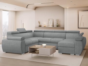 Binche 6-sits Bäddsoffa hörn med divan höger och förvaring - Flow 17 - Möbler - Soffa - Bäddsoffa