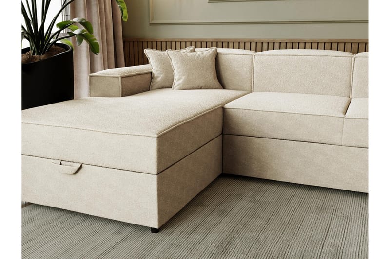 Bizantine Bäddsoffa Dubbeldivan 4-sits - Vit - Möbler - Soffa - Bäddsoffa