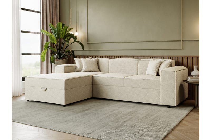 Bizantine Bäddsoffa m. Divan 3-sits - Beige - Möbler - Soffa - Bäddsoffa