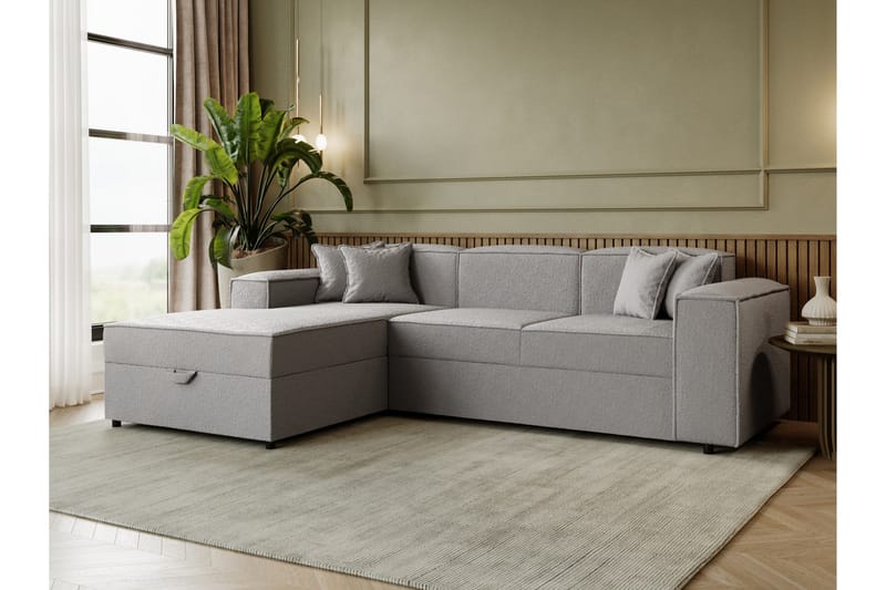 Bizantine Bäddsoffa m. Divan 3-sits - Grå - Möbler - Soffa - Bäddsoffa