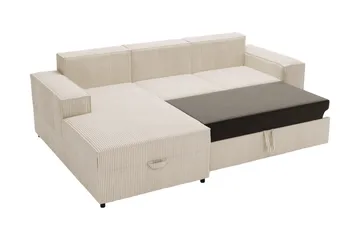 Bizantine Bäddsoffa m. Divan 3-sits - Vit - Möbler - Soffa - Bäddsoffa