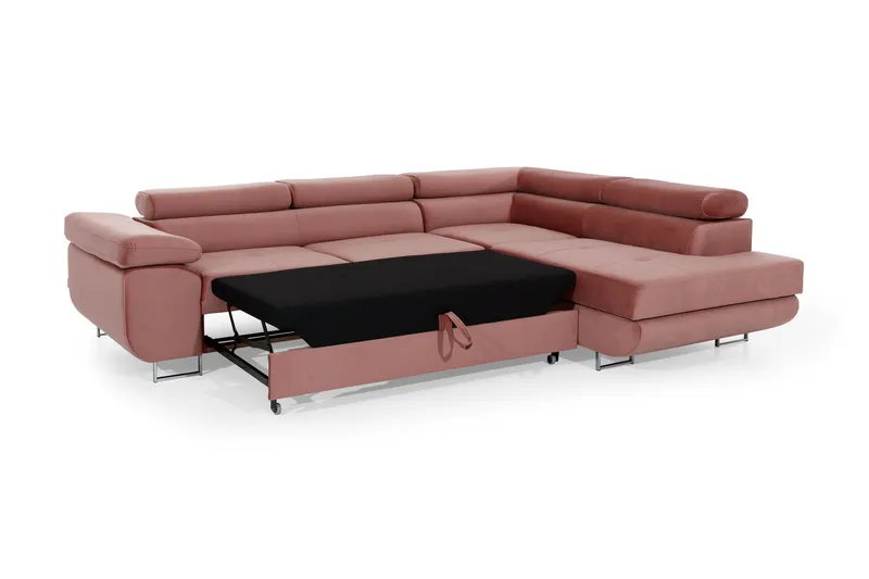 Bobis Bäddsoffa med Schäslong Höger - Beige/Brun - Möbler - Soffa - Bäddsoffa