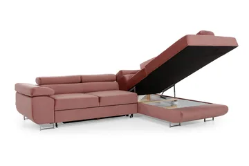 Bobis Bäddsoffa med Schäslong Höger - Blå/Vit - Möbler - Soffa - Bäddsoffa