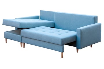 Bodo Divanbäddsoffa 222x140x90 cm - Beige/Grå - Möbler - Soffa - Bäddsoffa