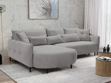 Bornalle 3-sits Bäddsoffa med divan - grå - Möbler - Soffa - Bäddsoffa