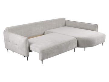 Bornalle 3-sits Bäddsoffa med divan - Marbella 02 (ljusgrå) - Möbler - Soffa - Bäddsoffa