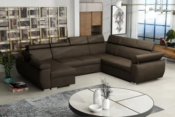 Boston Hörnsoffa Vänster - Brun - Möbler - Soffa - Bäddsoffa