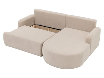 Branrel 3-sits Soffa med divan - beige - Möbler - Soffa - Bäddsoffa
